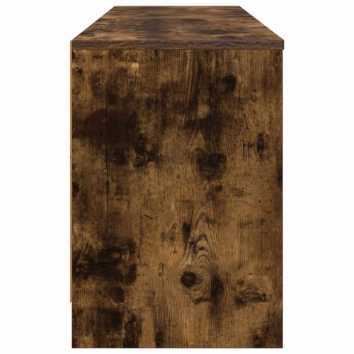 Шкаф за легло с рафт 2 pcs Опушен дъб 66 x 33 x 48 см