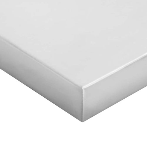 Стенни рафтове 2 бр 50x23,5 см сребристи неръждаема стомана