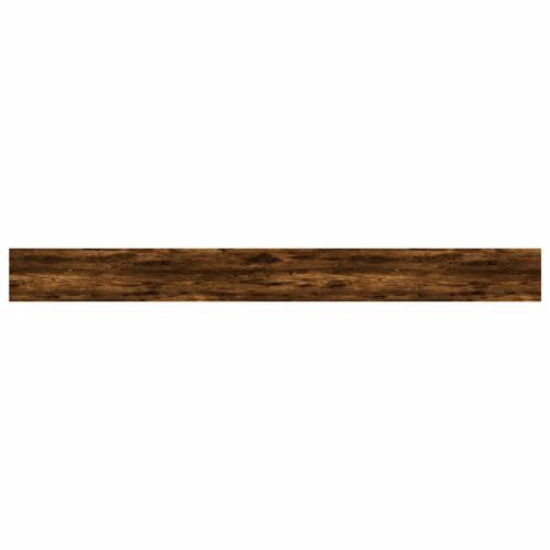 Стенни рафтове 4 бр опушен дъб 100x10x1,5 см инженерно дърво