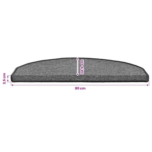 Самозалепващи стъпаловидни постелки 15 бр. 80 x 24,5 x 3,5 см