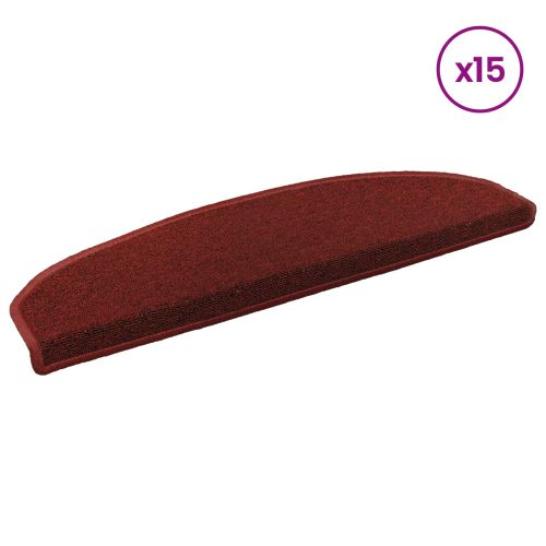 Самозалепващи стъпаловидни постелки 15 pcs Бордо червен