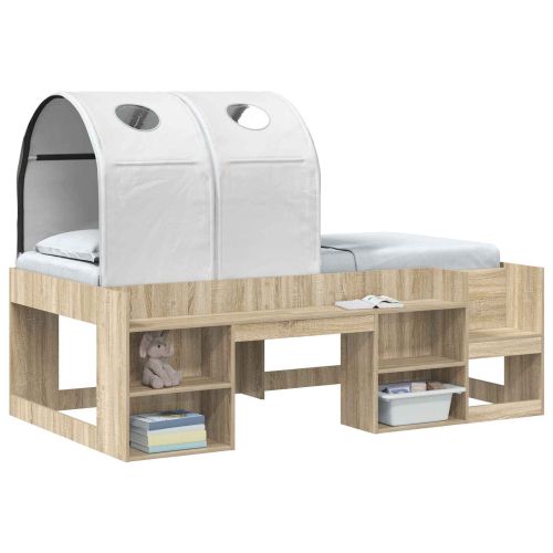 Леглов тунел 2 pcs Бяло 211 x 52,5 x 2 см Полиестер