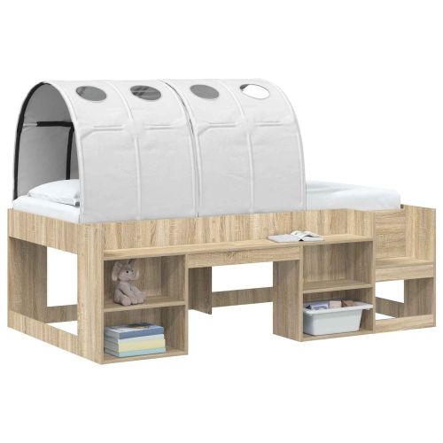 Леглов тунел 2 pcs Бяло 211 x 67.5 x 2 см Полиестер