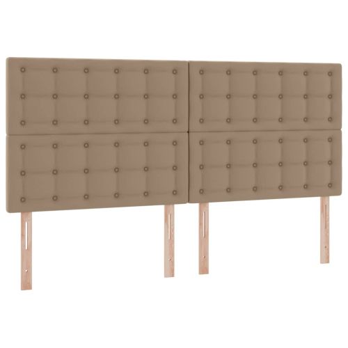 Легло с място за съхранение Капучино 200 x 200 cm Изкуствена