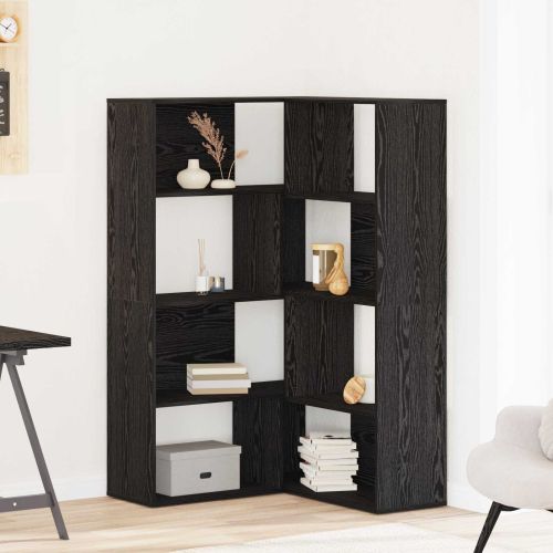 Гардероб 2 pcs Черния дъб 85 x 85 x 140 см Инженерно дърво
