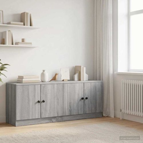 Шкаф за легло със съхранение 2 pcs Сив Сонома 66 x 35 x 48 см