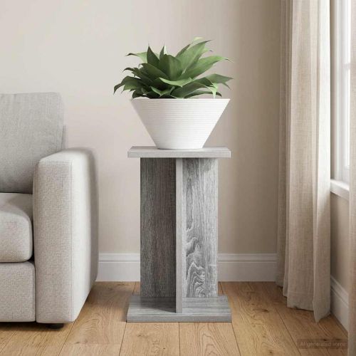 Стойка за растения Сив Сонома 25 x 25,5 x 40,5 см
