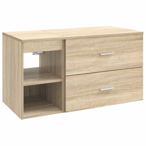 Комплект мебели за баня 2 pcs Дъб сонома Инженерна дървесина