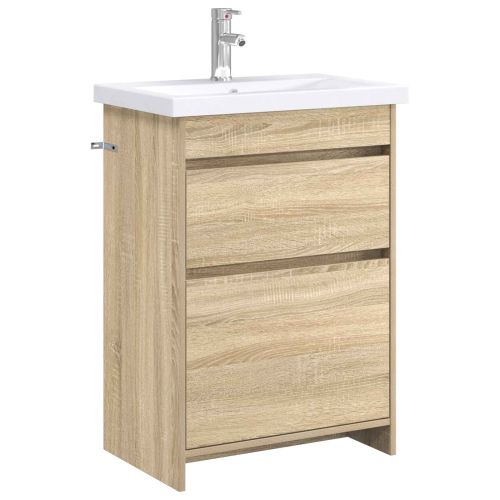 Комплект мебели за баня Дъб сонома 61 x 40 x 84,5 см