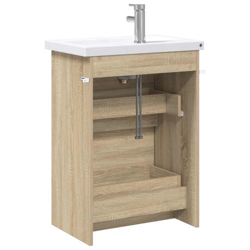 Комплект мебели за баня Дъб сонома 61 x 40 x 84,5 см