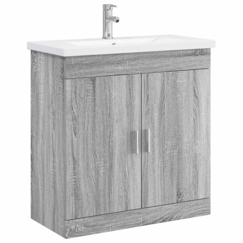 Комплект мебели за баня Сив Сонома 81 x 40 x 84,5 см