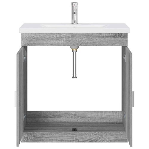 Комплект мебели за баня Сив Сонома 81 x 40 x 84,5 см