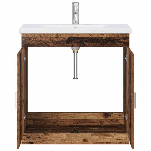 Комплект мебели за баня Старо дърво 81 x 40 x 84,5 см
