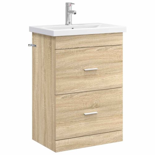 Комплект мебели за баня Дъб сонома 61 x 40 x 84,5 см