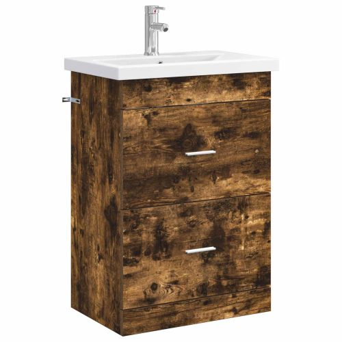 Комплект мебели за баня Опушен дъб 61 x 40 x 84,5 см