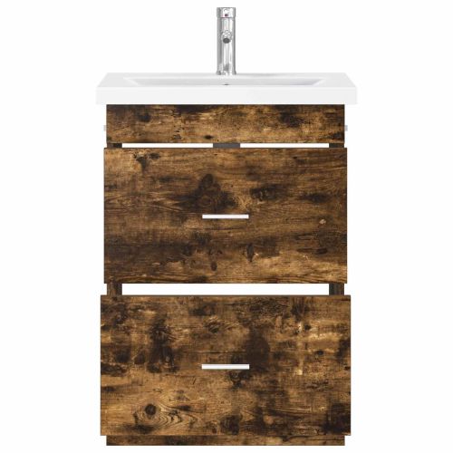 Комплект мебели за баня Опушен дъб 61 x 40 x 84,5 см