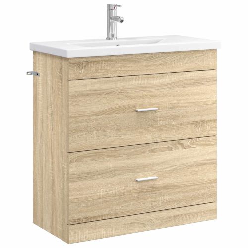 Комплект мебели за баня Дъб сонома 81 x 40 x 84,5 см