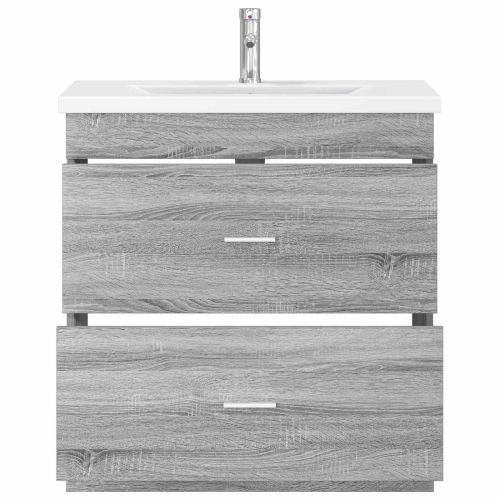 Комплект мебели за баня Сив Сонома 81 x 40 x 84,5 см