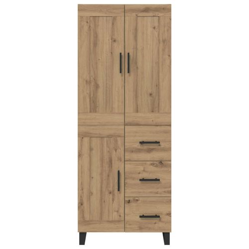 Висок шкаф 2 бр. Дъб 69,5 x 34 x 180 см