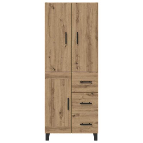 Висок шкаф 2 бр. Дъб 69,5 x 34 x 180 см