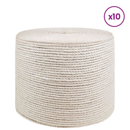 Въже от юта 10 pcs 2 Бяло 100% Тоса юта