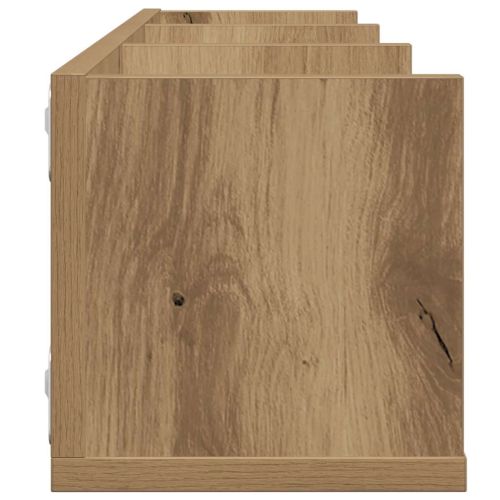 Стенен рафт за компактдискове Artisan Oak 75x18x18 cm