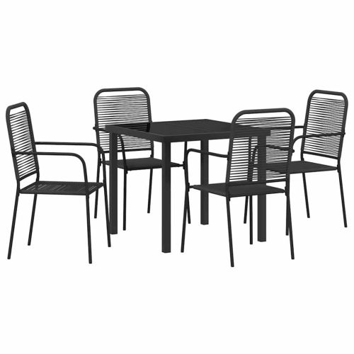 Комплект за хранене в градината 5 pcs Черно