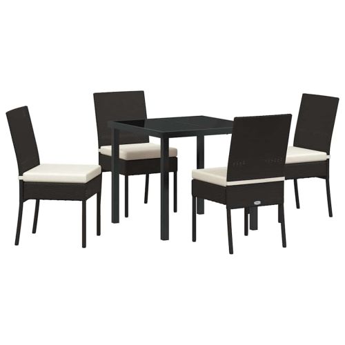 Комплект за хранене в градината 5 pcs Черно