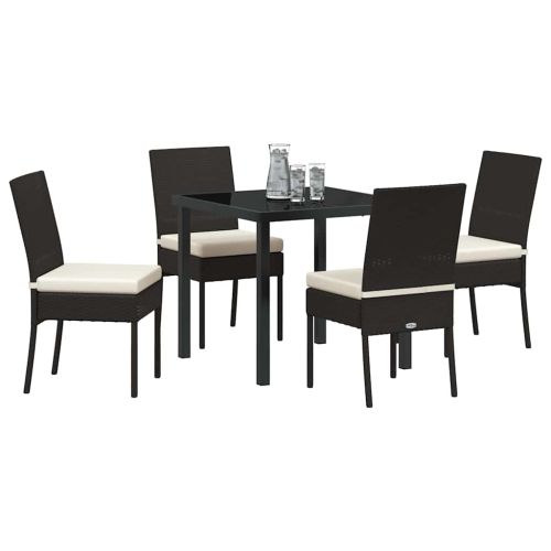 Комплект за хранене в градината 5 pcs Черно