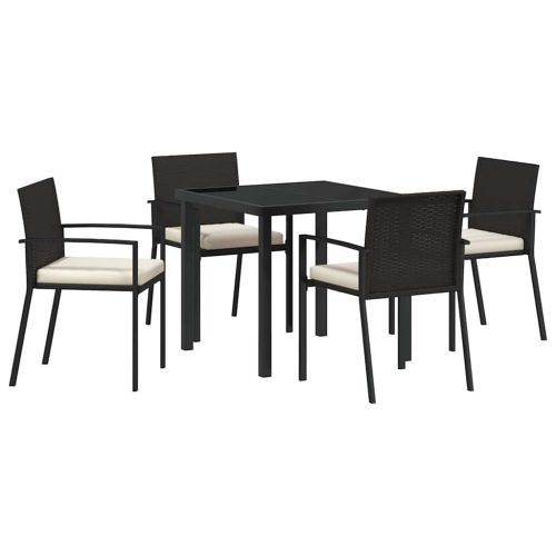 Комплект за хранене в градината 5 pcs Черно