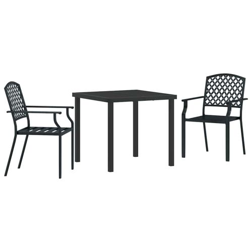 Комплект за хранене в градината 3 pcs Антрацит