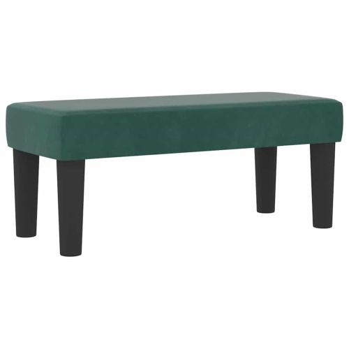 Легло с пружинирана основа Тъмнозелено 200 x 100 cm Кадифе