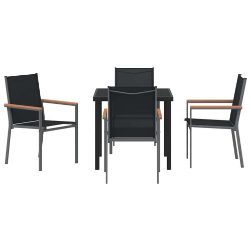 Комплект за хранене в градината 5 pcs Черно