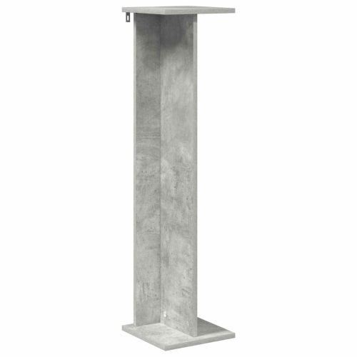 Стойка за растения 2 pcs Бетонно Сиво 25 x 25,5 x 100,5 см