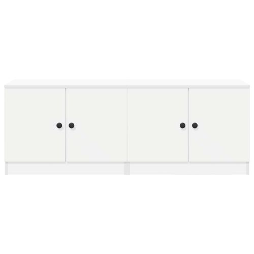 Шкаф за легло със съхранение с врата 2 pcs Бяло 66 x 35 x 48 см