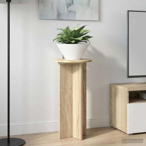 Стойка за растения 2 pcs Дъб сонома 29,5 x 29,5 x 60 см