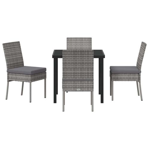 Комплект за хранене в градината 5 pcs Сив