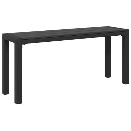 Градинска пейка Черно 100 x 28 x 45cm Стомана