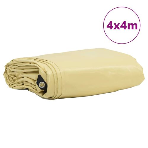 Найлон 650g / m² Бежово 4 x 4 m Канва с PVC покритие