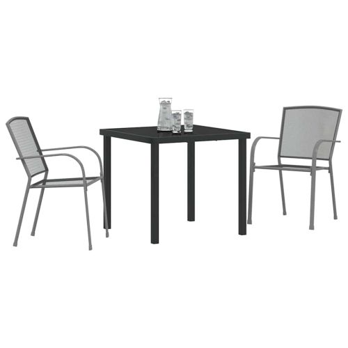 Комплект за хранене в градината 3 pcs Антрацит
