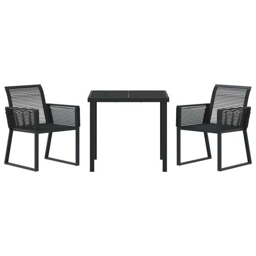 Комплект за хранене в градината 3 pcs Черно