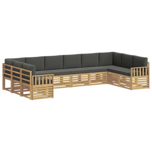 Комплект дивани за открито 7 pcs Бяло и антрацит
