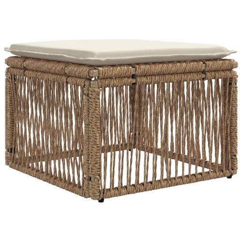 Градински Софа Комплект 6 pcs Бежово полиратан