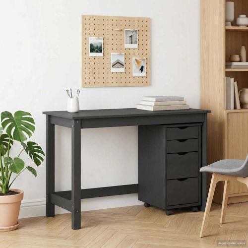 Комплект бюро и подвижен шкаф MOSS 2 pcs Сиво