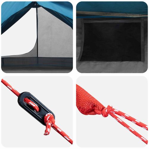 Палатка за туристическа раница Синьо 222 x 85 x 125 см