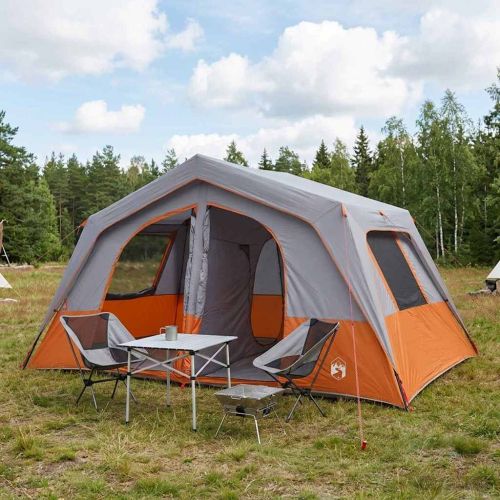 Семейна палатка Сив и оранжев 533 x 312 x 230 см