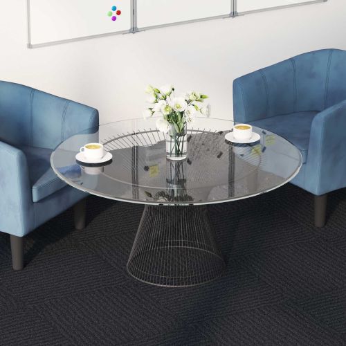Килимна плочка Тъмносиво 50 x 50 cm 4 pcs ПП и Битум