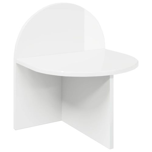 Нощно шкафче 2 pcs Бял гланц 40 x 35,5 x 45,5 см