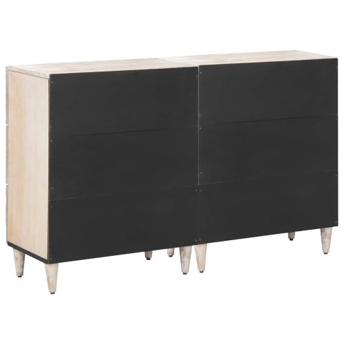 Служебен шкаф 2 pcs Бяло 60 x 33,5 x 75 см