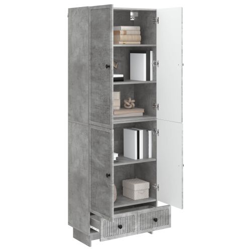 Комплект шкафове 2 pcs Бетонно сиво 66 х 34,5 х 95 см